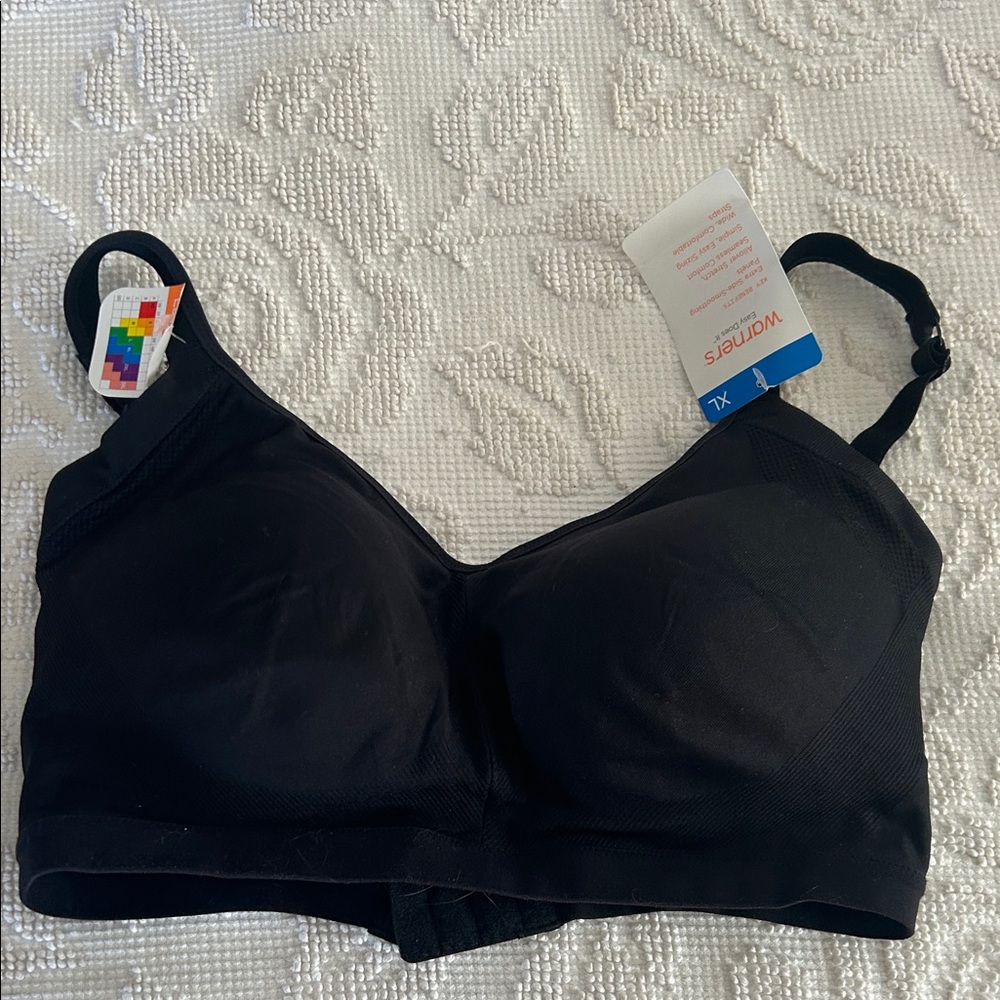 Warner's Black XL Wireless Bra Never Worn